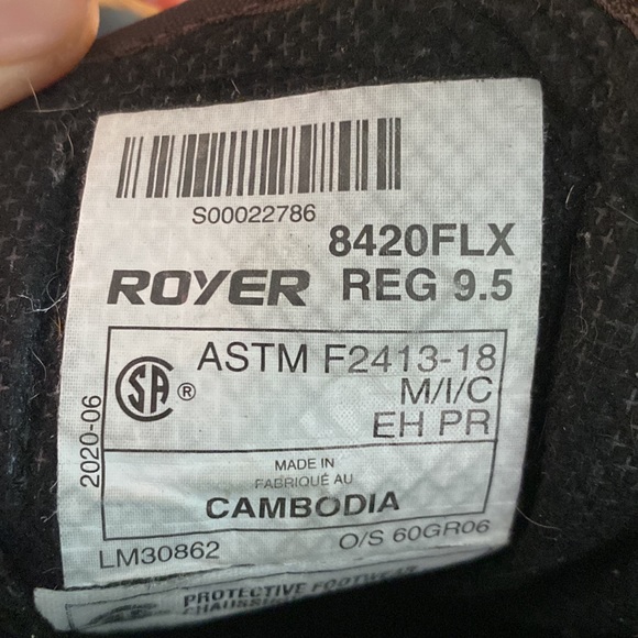 Royer Work Boot SOLD - Picture 5 of 5